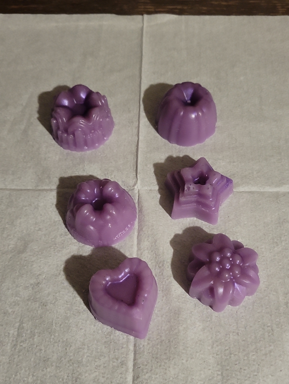 Handmade Amethyst Floral Wax Melt Singles, Pack Of 6